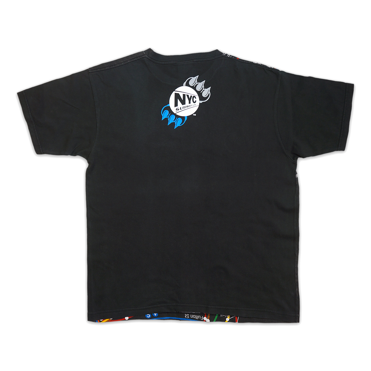 NYC SUBWAY AOP SS CLAW TEE BLACK