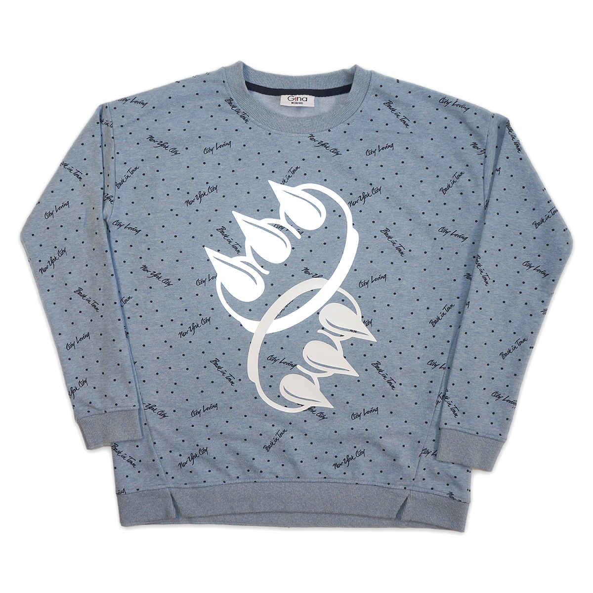 LINKED UP CLAW CREWNECK (WHITE & 3M)
