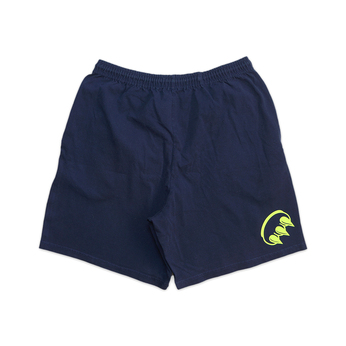 REFLECTIVE GREEN CLAW GYM SHORTS (NAVY)