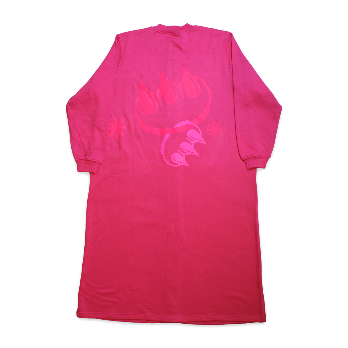 REFLECTIVE FLEECE CLAW BUTTON DOWN LONG COAT