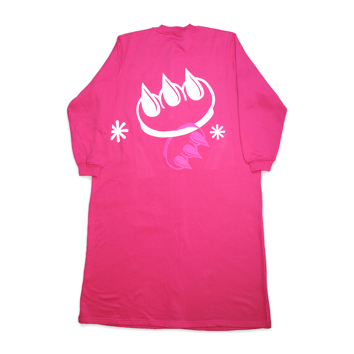 REFLECTIVE FLEECE CLAW BUTTON DOWN LONG COAT