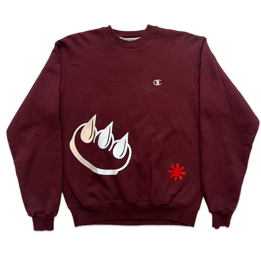 MAROON CHAMPION SPLIT CLAW CREWNECK