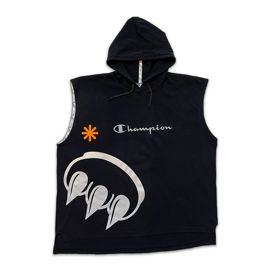 REFLECTIVE CLAW SLEEVELESS CHAMPION HOODED TEE